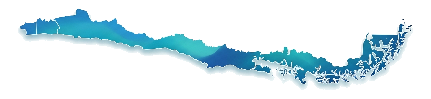 Mapa de Chile estilizado con cobertura nacional